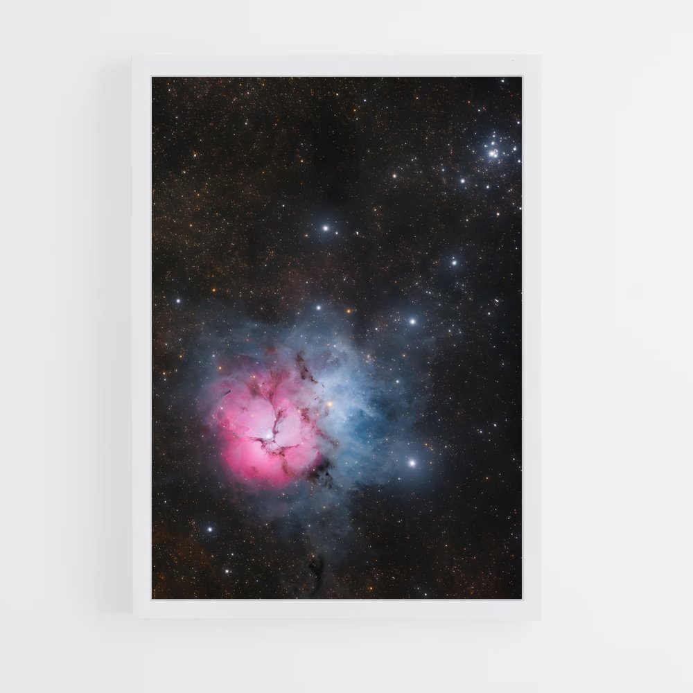 Poster Rose Astrale – affiche Nébuleuses (vue 3)